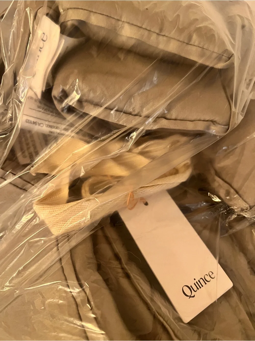 Organic Cotton Sateen Comforter in Dried Sage- Full/Queen